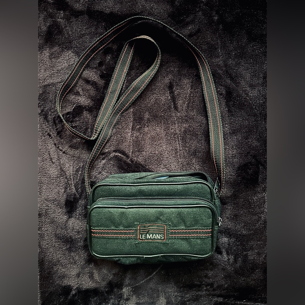 Retro Le Mans Padded Crossbody Bag